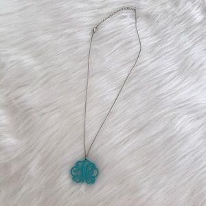 M monogram necklace
